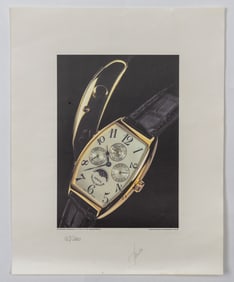 FRANK MULLER ADVERTISEMENT ART LIMITED EDITION SIGNED PRINT