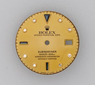 ROLEX AUTHENTIC "THE SULTAN" DIAL FOR GOLD SUBMARINER  REF: 16608/16618