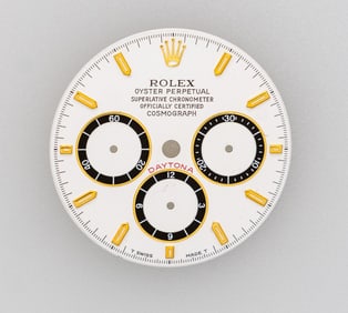 ROLEX DAYTONA WHITE DIAL INVERED SIX FOR EARLY PRODUCTION OF 16528 ZENITH MOVEMENT
