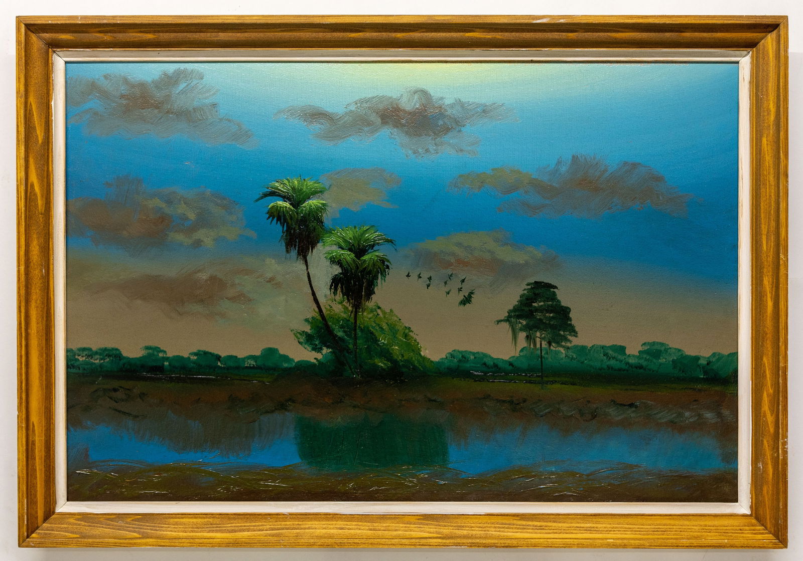 ALFRED HAIR OIL PAINTING ON UPSON BOARD (1 of 4)