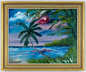 TODD MARTIN OIL ON BOARD PAINTING