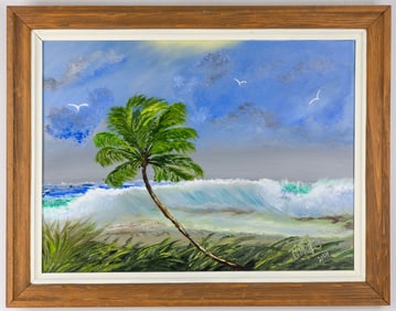 TODD MARTIN OIL ON BOARD PAINTING