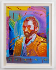 PETER MAX (b. 1937) "VAN GOGH" ACRYLIC PAINTING
