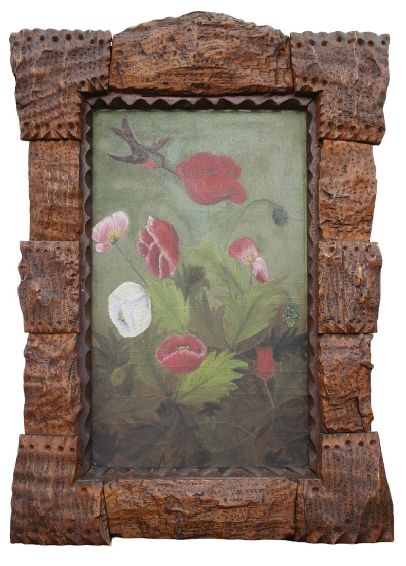 OIL ON BOARD PAINTING 'FLOWERS" ATTRIBUTED TO DWIGHT HARMON(1947-1996) (1 of 4)