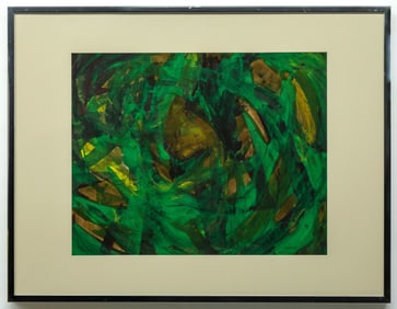 ABSRACT PAINTING ATTRIBUTED TO SOL LEWITT (1928-2007)