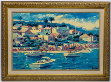WILLIAM TODD HAILE OIL ON BOARD PAINTING