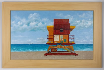 HERNAN MIRANDA OIL ON CANVAS PAINTING