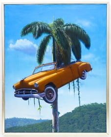 OIL ON CANVAS PAINTING BY CUBAN ARTIST