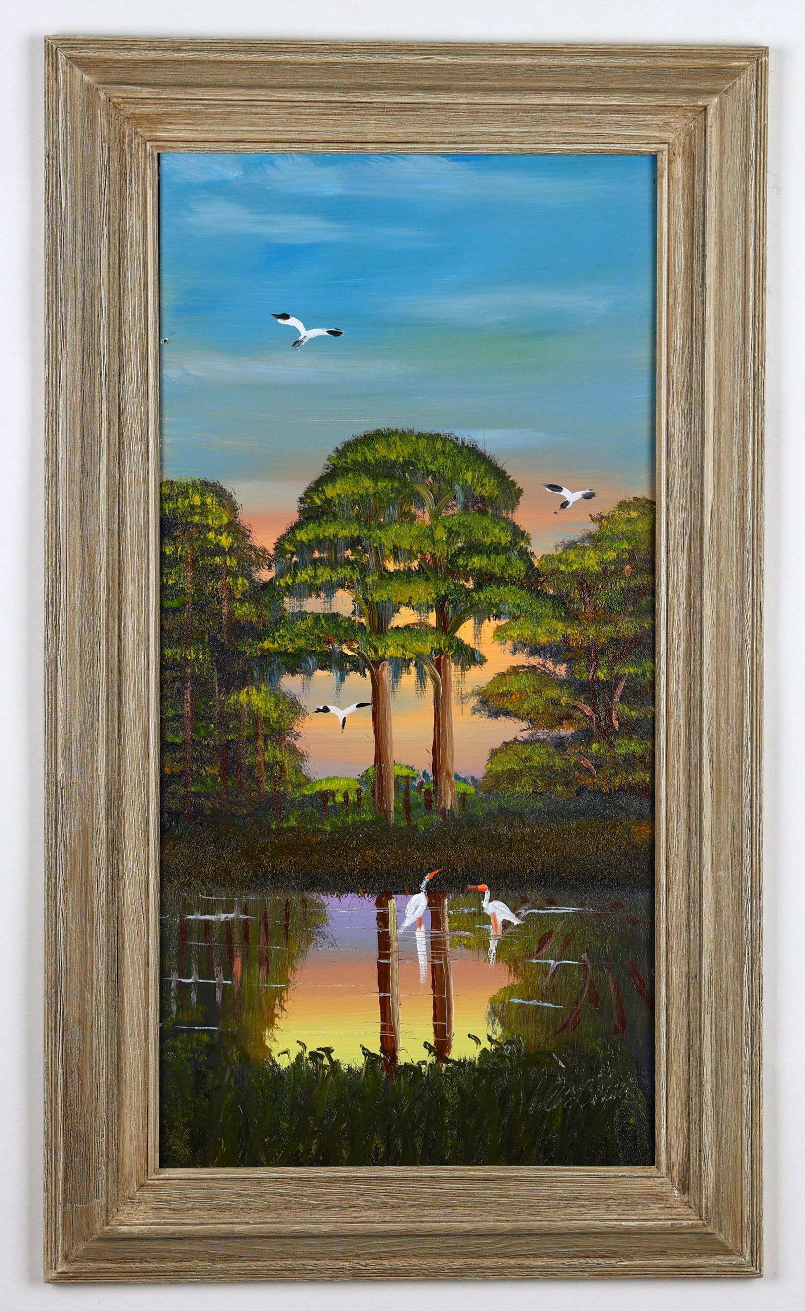 AL BLACK FLORIDA HIGHWAYMEN OIL ON MASONITE PAINTING (1 of 5)