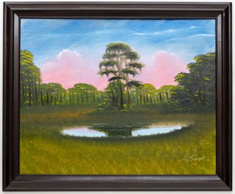 AL BLACK FLORIDA HIGHWAYMEN PAINTING O/B
