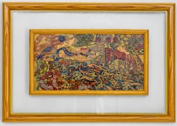 UNKNOW ARTIST. O/B PAINTING. HARMONY OF CHAOS