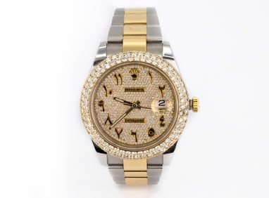ROLEX DATEJUST 41MM WATCH 126333 | APRX 4CT DIAMONDS
