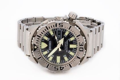 SEIKO BLACK MONSATER SKXA43 AUTOMATIC WATCH