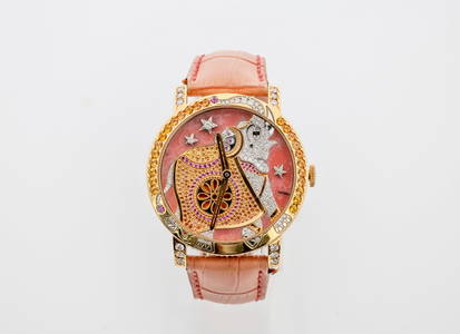 BOUCHERON CRAZY JUNGLE HATHI 18K ROSE GOLD WATCH