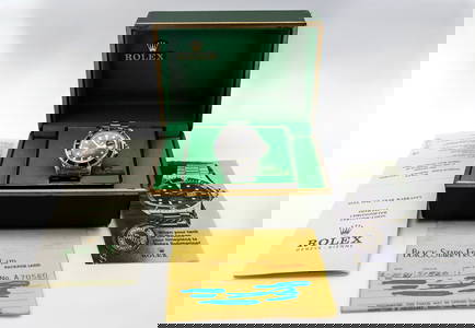 VINTAGE ROLEX SUBMARINER DATE 1680 WATCH / BOX , PAPERS AND RECEIPT