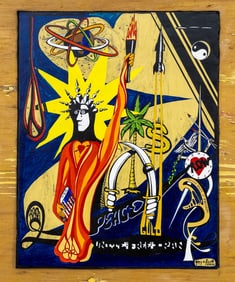 FREE IRAN STATUE OF LIBERTY A/B