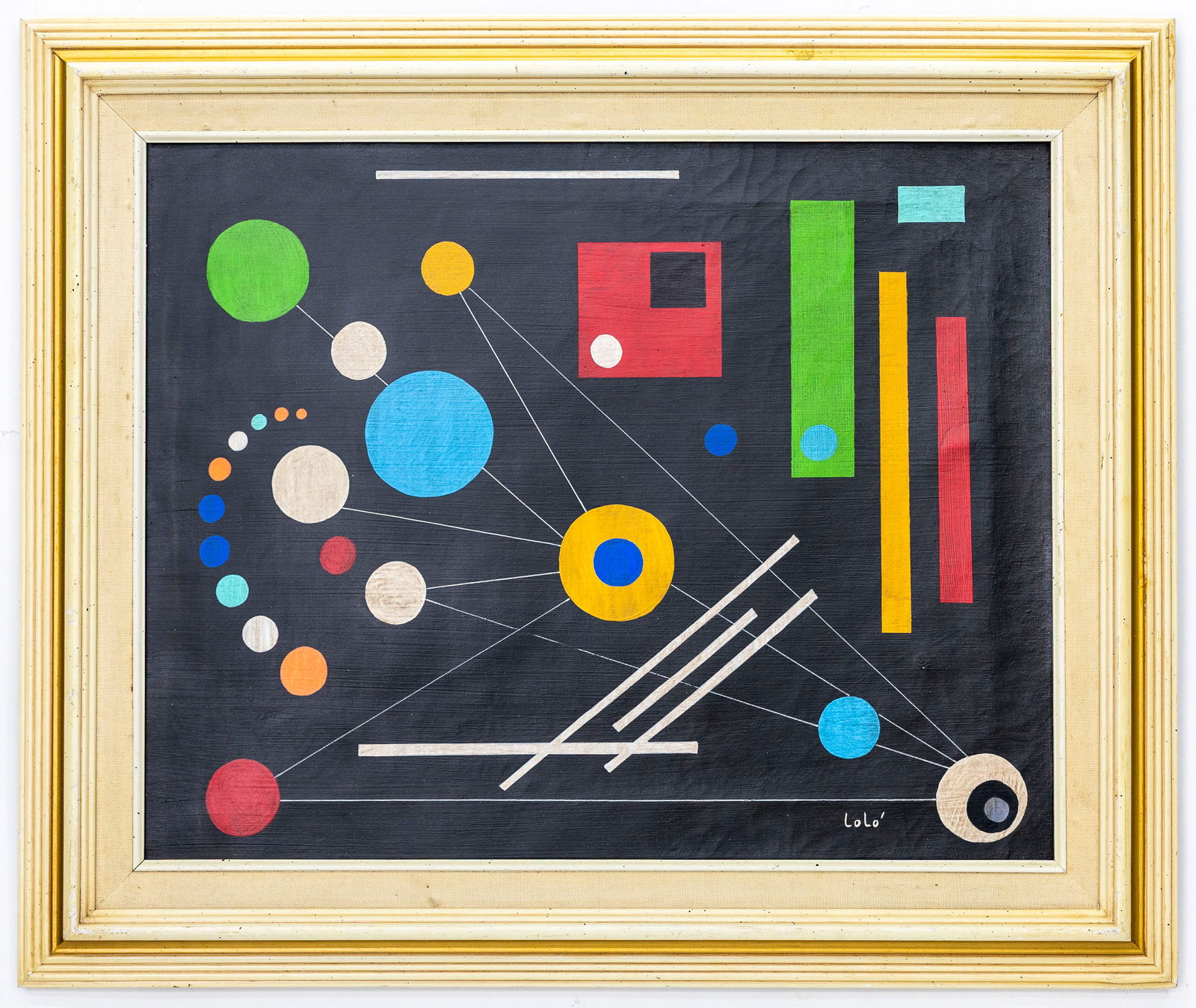 CIRCULOS EN COMPOSICION BY LOLO SOLDEVILLA CUBA WITH APPRAISAL (1 of 5)