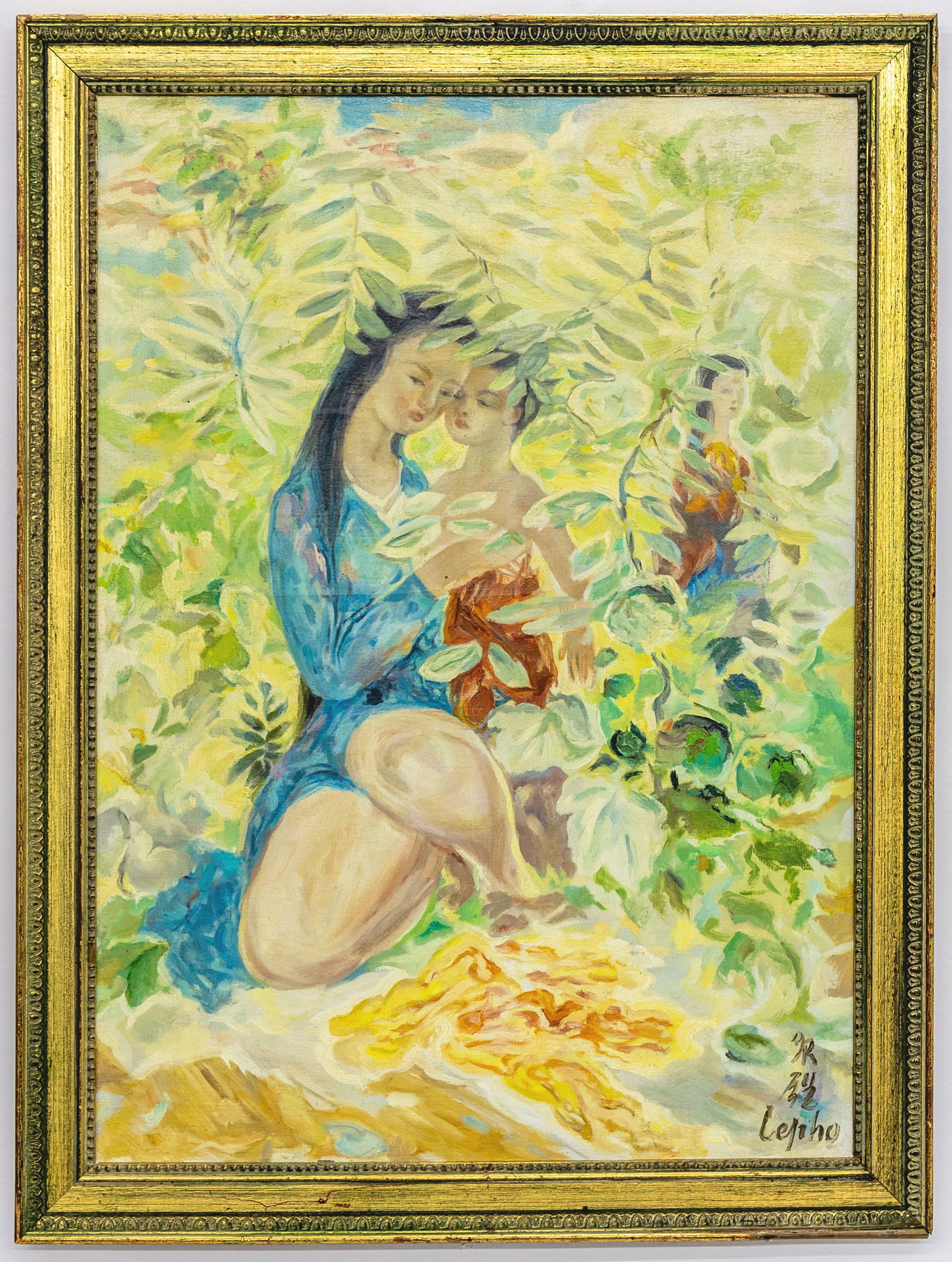 FRENCH VIETNAMESE ATT. LE PHO O/C PAINTING (1 of 5)