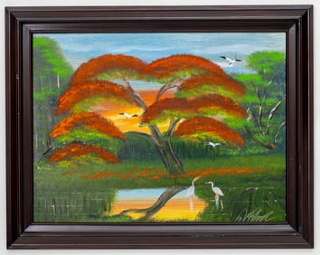 Al Black Florida Highwaymen O/B Painting