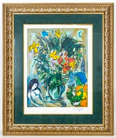 Marc Chagall 1951 "L'Offrande" Serigraph 434/950