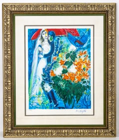 Marc Chagall 1949 "La Marie" Serigraph 458/950
