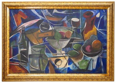 Jack Tworkov O/C Painting 1955 "Watergame" with Appraisal