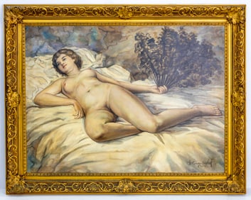 Lev Tchistovsky Attr Russian French O/C Painting