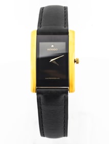 Movado La Nouvelle Watch 87 C1 420 Gold and Black Face