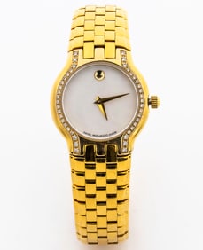 Movado Museum Watch 87 E4 1852 42 Diamonds