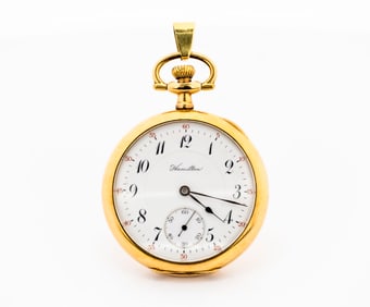 Hamilton Watch Co. pocket watch 974 Gold Filled