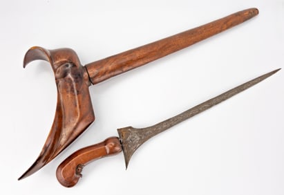 Vintage Straight Keris/Kris Bugis Semangka