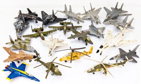 ERTL, Set of 20 Military Aircraft, from 1970s to 1990s
