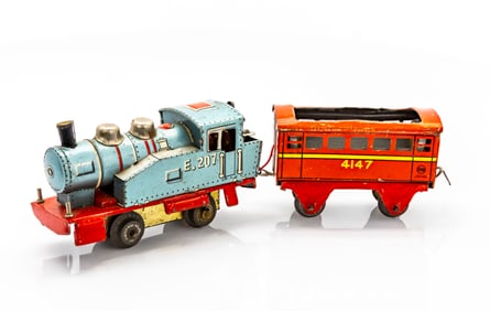 Two Piece Train Set, San Japan, 1960s