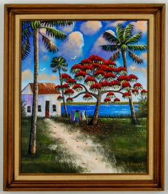 Richard Edwards Florida Artist O/C Painting Highwaymen Style