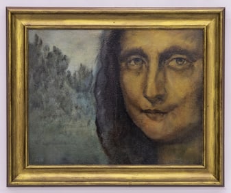 Mona Lisa Variation by D. Ransi O/C Painting