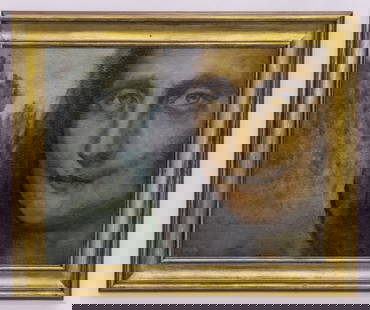 Mona Lisa Variation by D. Ransi O/C Painting: Artist, Year, Title: D. Ransi, 20th century, Mona Lisa Variation. Origin: Germany. Medium: Oil on canvas. Dimensions: With frame: 17'x14'in. Without frame:14'x11'in Weight: 1.7lb 
