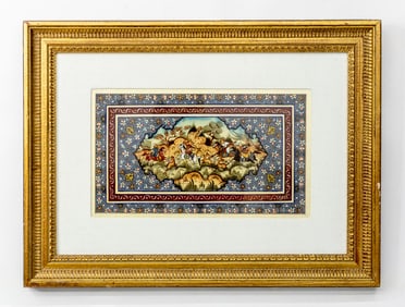 Unkown Artist Painting, Royal Persian Hunting Scene