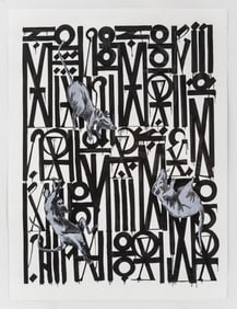 Contemporary Street Art Work, Homage to RETNA & Banksy, Anonymous Artist