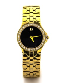 Movado Delphino Watch 88 E4 1851 30 Diamonds