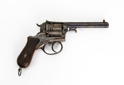 Rare & Historically Significant British John Adams 1860 Patent Double Action Revolver Cartridge