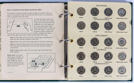 Littleton 50 State Commemorative Quarters Coin Album (1999-2003)