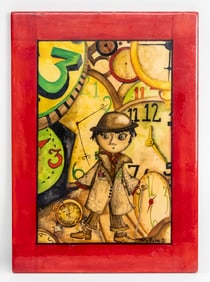 Vito Mura, Unsign Artist, Mixed mMedia on board