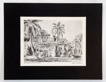 Ross C. Denison Jr. Herminway Studio, Key West, Print