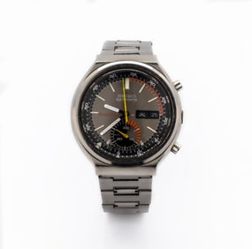 Seiko 6139-7060 Speedtimer 5 Sports Automatic Chronograph, Gray Dial, 1973