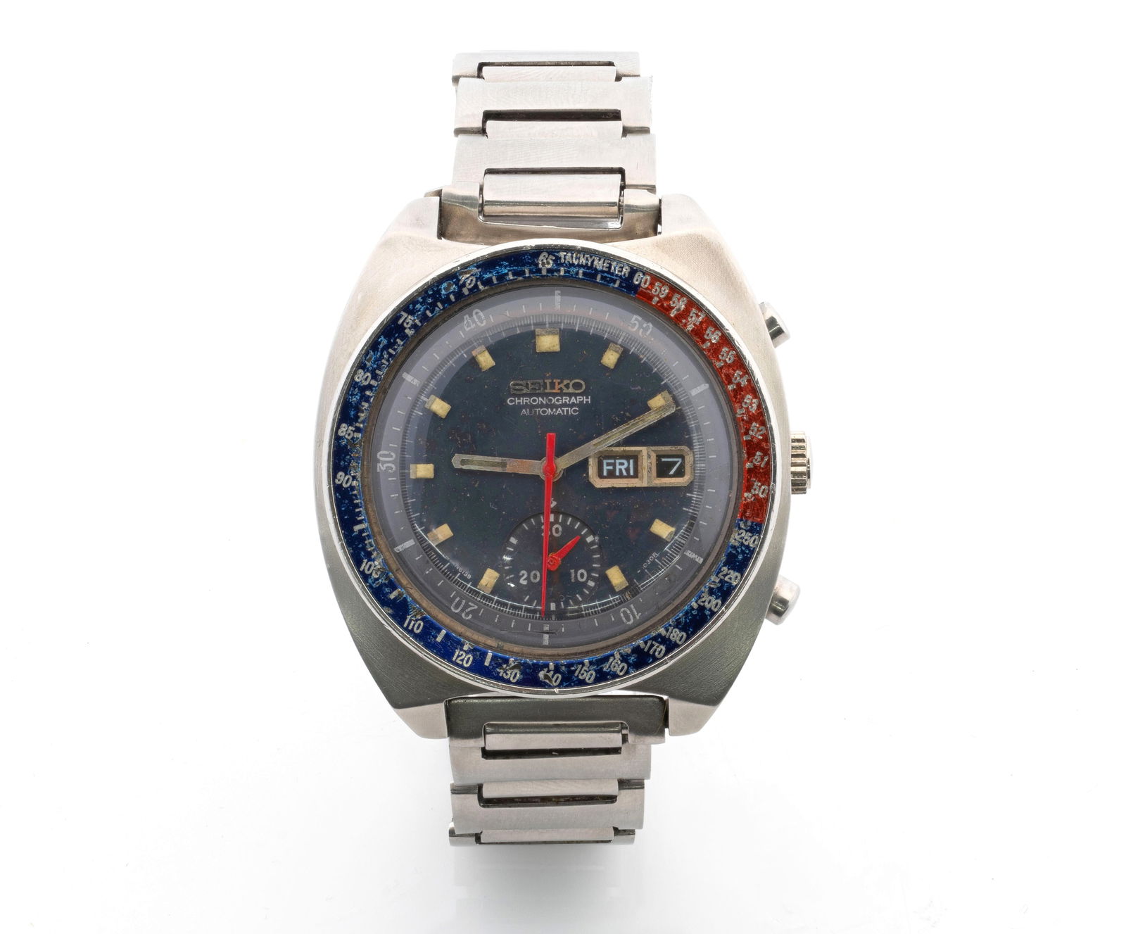 SEIKO Chronograph Automatic 6139-6002 Black Dial Wristwatch 41mm: Brand: Seiko Bullhead Chronograph Automatic Sport Wristwatch Model: Seiko Chronograph Automatic PogueMovement: Automatic Reference number: 6138-6002