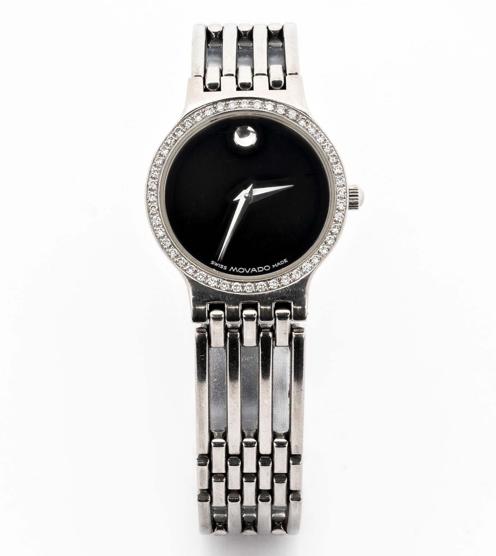 Movado Esperanza Watch 84 A1 1821 Diamonds: Brand: Movado Model: Esperanza 84 A1 1821 water resistantMaterial: Stainless Steel, Diamonds, Sapphire CrystalSerial number: 4846038 movement type:
