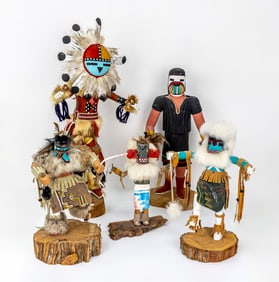 Collection of Native American Kachina Dolls
