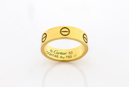 Cartier 18K Yellow Gold Love Band Ring