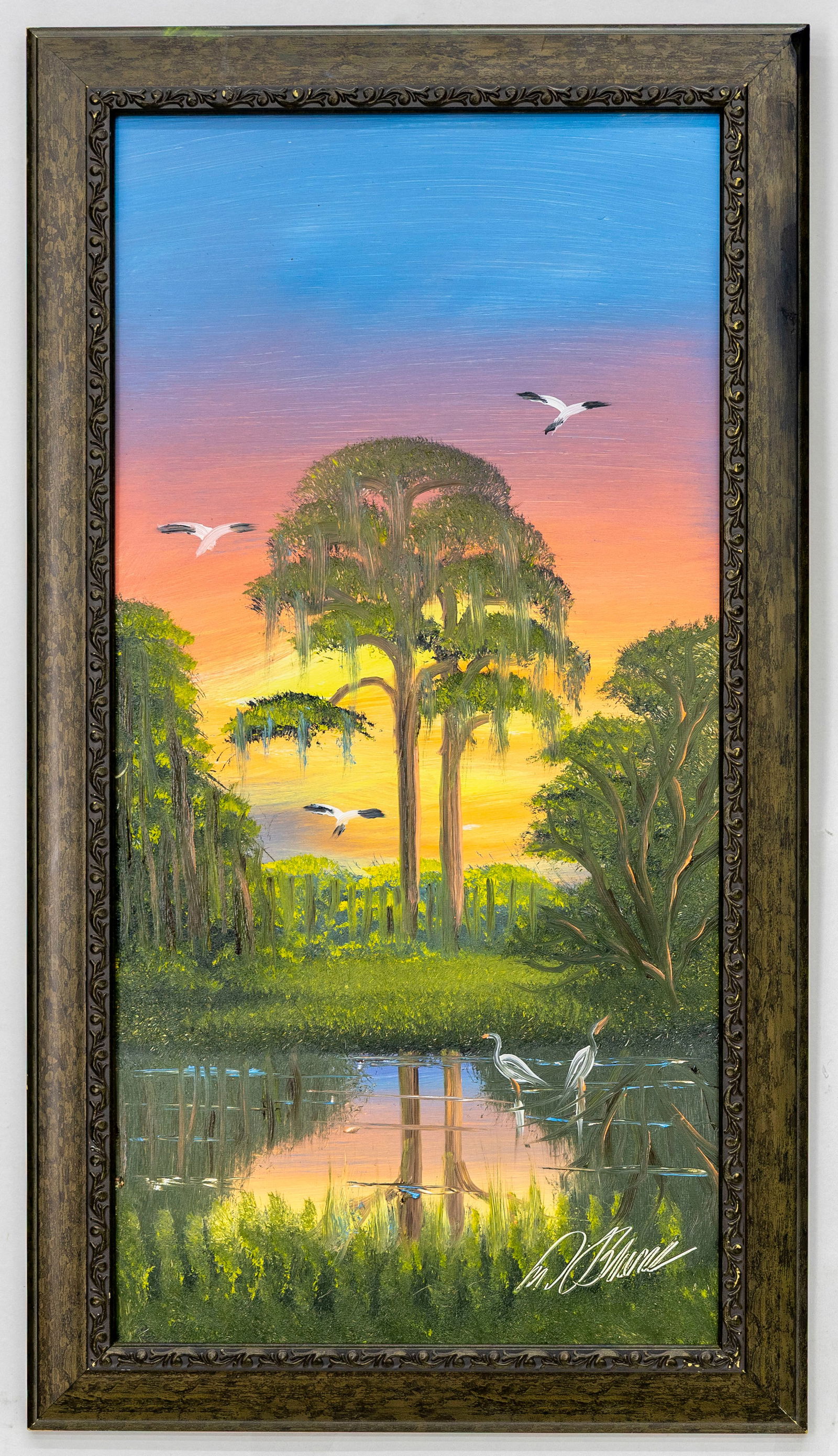 Al Black Florida Highwaymen Oil on Board Painting (1 of 4)