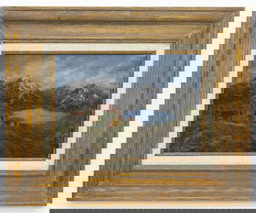 Alfred J. Casson (Canadian 1898-1992) Circa Oil on Canvas Painting: Artist, Year, Title: Alfred Joseph Casson, 1898?1992, Circa Origin: Canada Medium: Oil on Canvas Dimensions: without frame: 14'x 10' in. With frame: 22'x 18'x 1.
